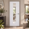 LPD Santandor White Primed 5 Panel Ladder Style 1L Clear Glazed Raised Mouldings Internal Door lifestyle