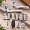 LPD Verona Chrome Tone Contemporary Privacy Handle Hardware Pack