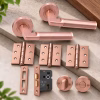LPD Verona Rose Gold Tone Privacy Pre-Finished Handle Pack