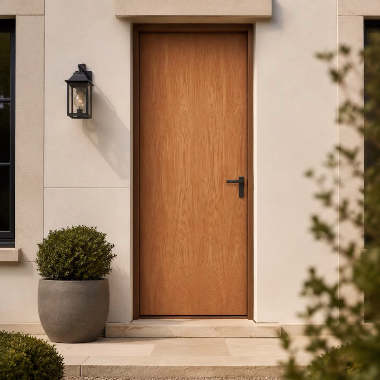 LPD Door Blank Firecheck Blanks Hardwood Lipped Unfinished FD30 External Door