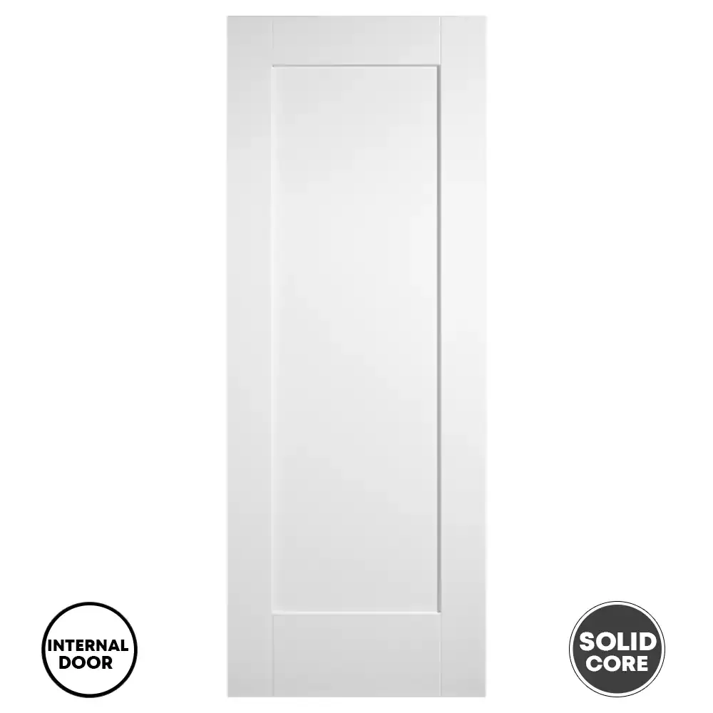 LPD Internal Door Primed White 1 Panel Shaker
