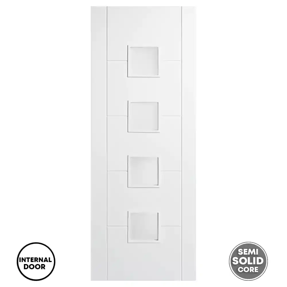 LPD Vancouver 4L Glazed White Internal Door