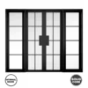 LPD Internal Pre-finished Malvern Black W8 Glazed Door 98"