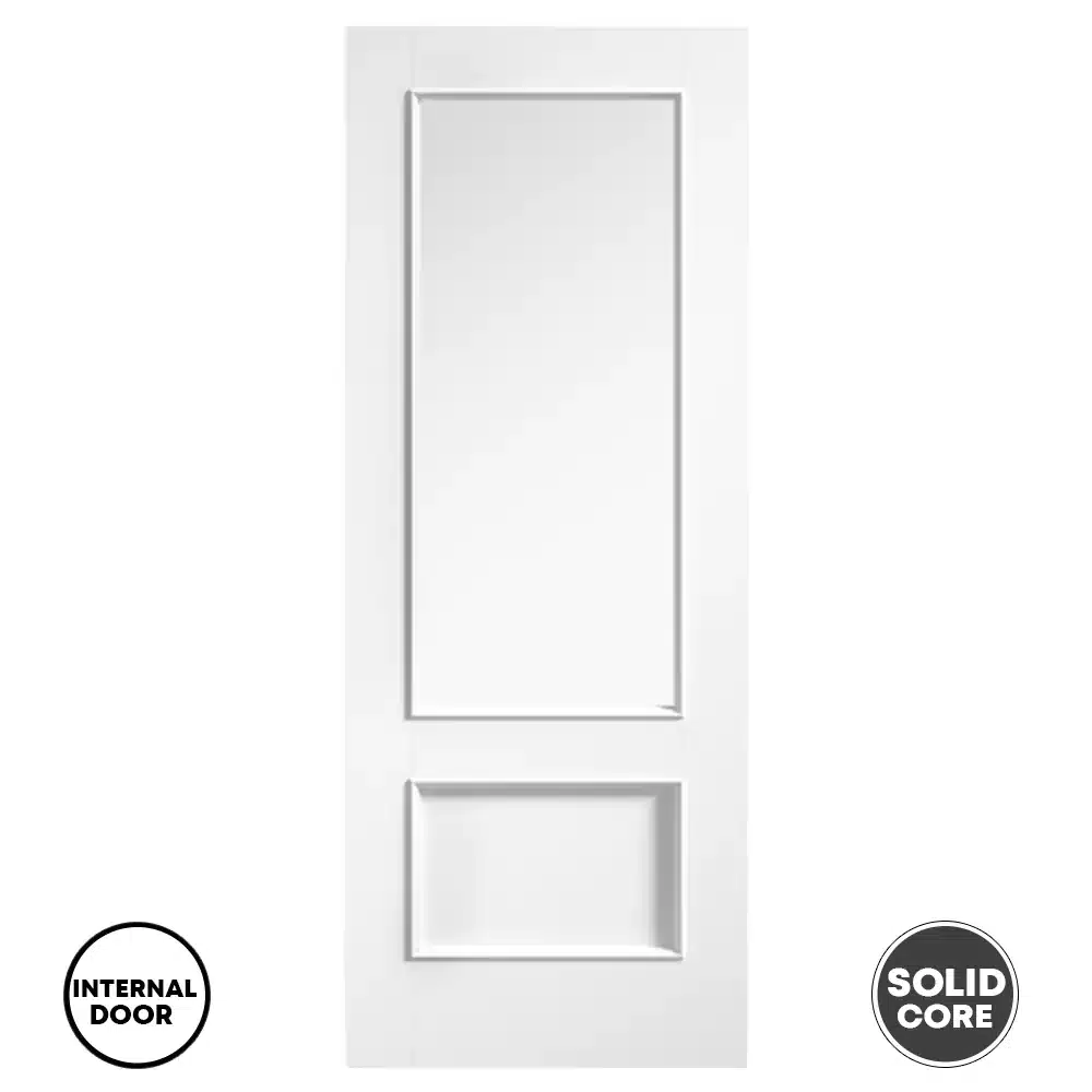 LPD Murcia Solid Primed White Glazed Internal Door