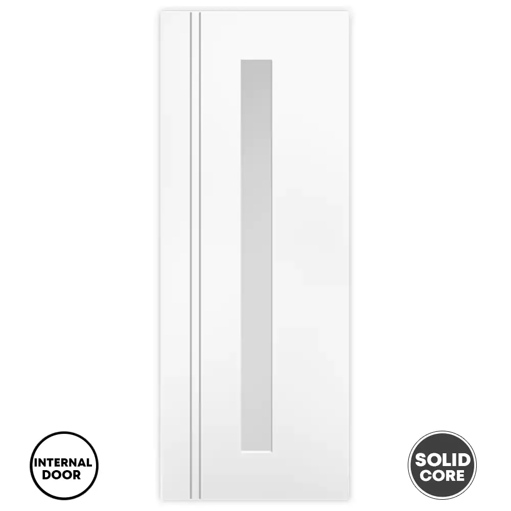 LPD White Sierra Blanco Long Light Internal Door Glazed