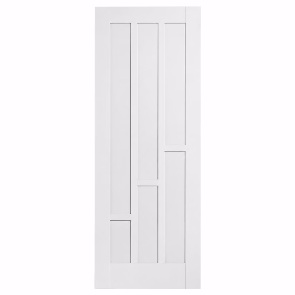 LPD Coventry White Primed Rectangular Inset Panels Various Lengths Internal Door