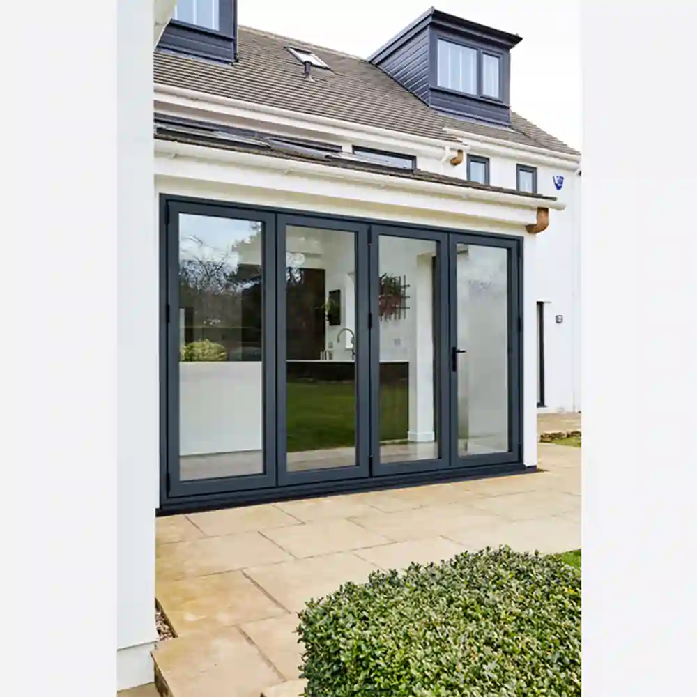 LPD Aluvu Double Glazed External Door Bi-fold 12FT - Anthracite Grey