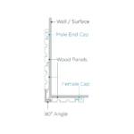 Magnum Opus C1830 End Cap Trim Female ST125 Wooden - Fittings