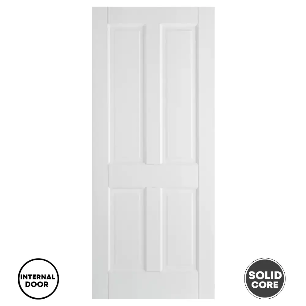 LPD Internal 4 Panel Primed White Door Canterbury