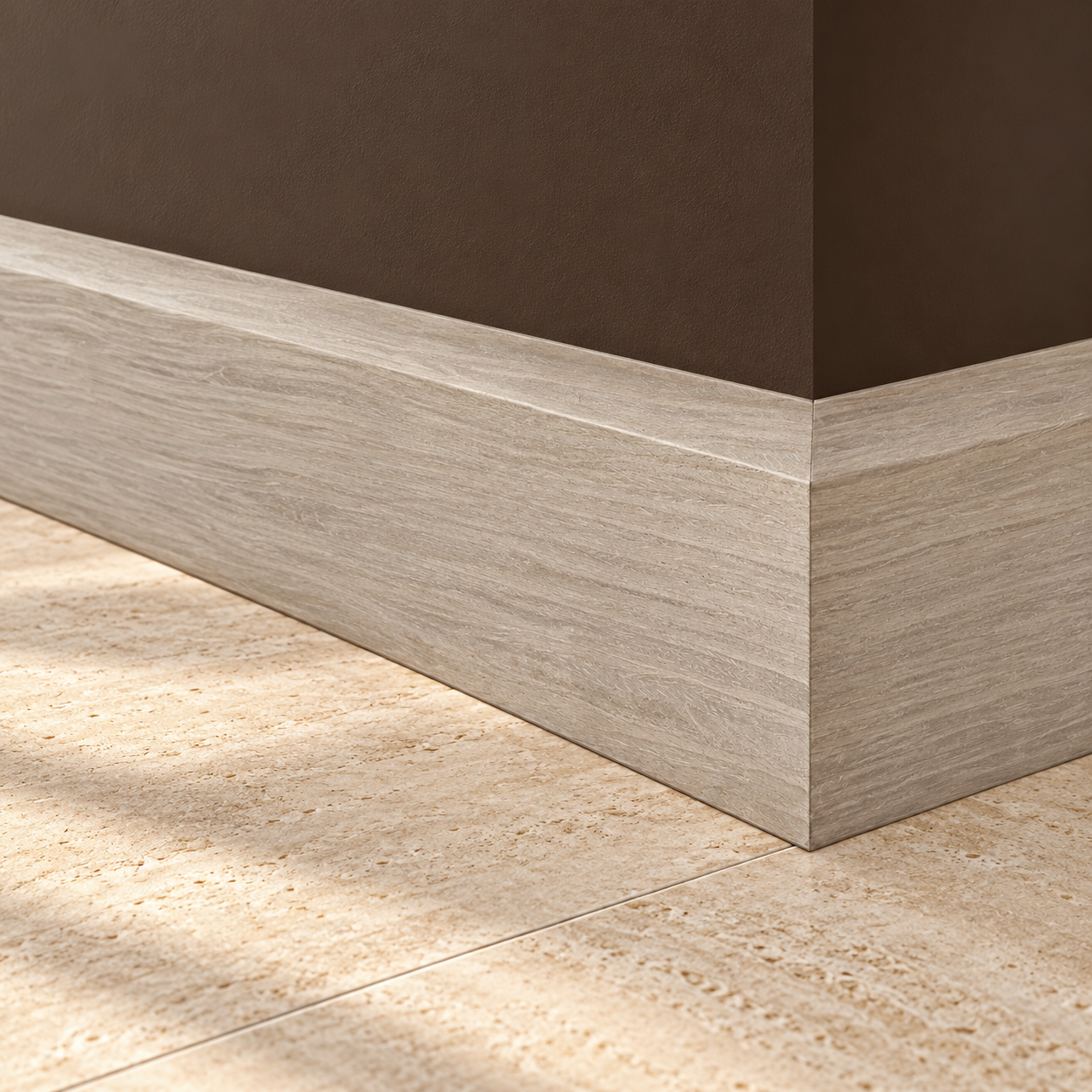 LPD Chamfered Light Grey Pre-Finished Skirting Board