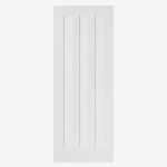 LPD Doors Idaho White Primed 3 Panel Recessed Solid Engineered Core Internal Door