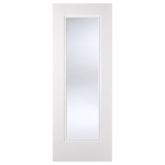 LPD Eindhoven White Primed Glazed 1L Solid Engineered Internal Door