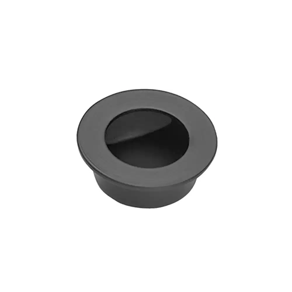 LPD Ironmongery Pisces Matt Black Pocket Door Finger Pull