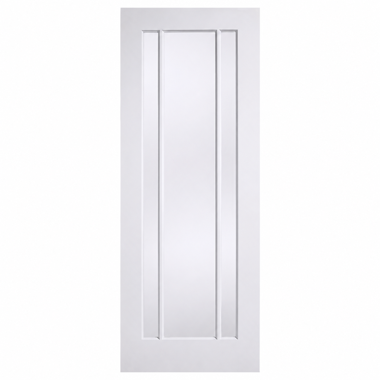 LPD Lincoln White Primed Glazed 3L Solid Engineered Internal Door