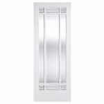 LPD Manhattan White Primed Glazed 9L Solid Engineered Internal Door