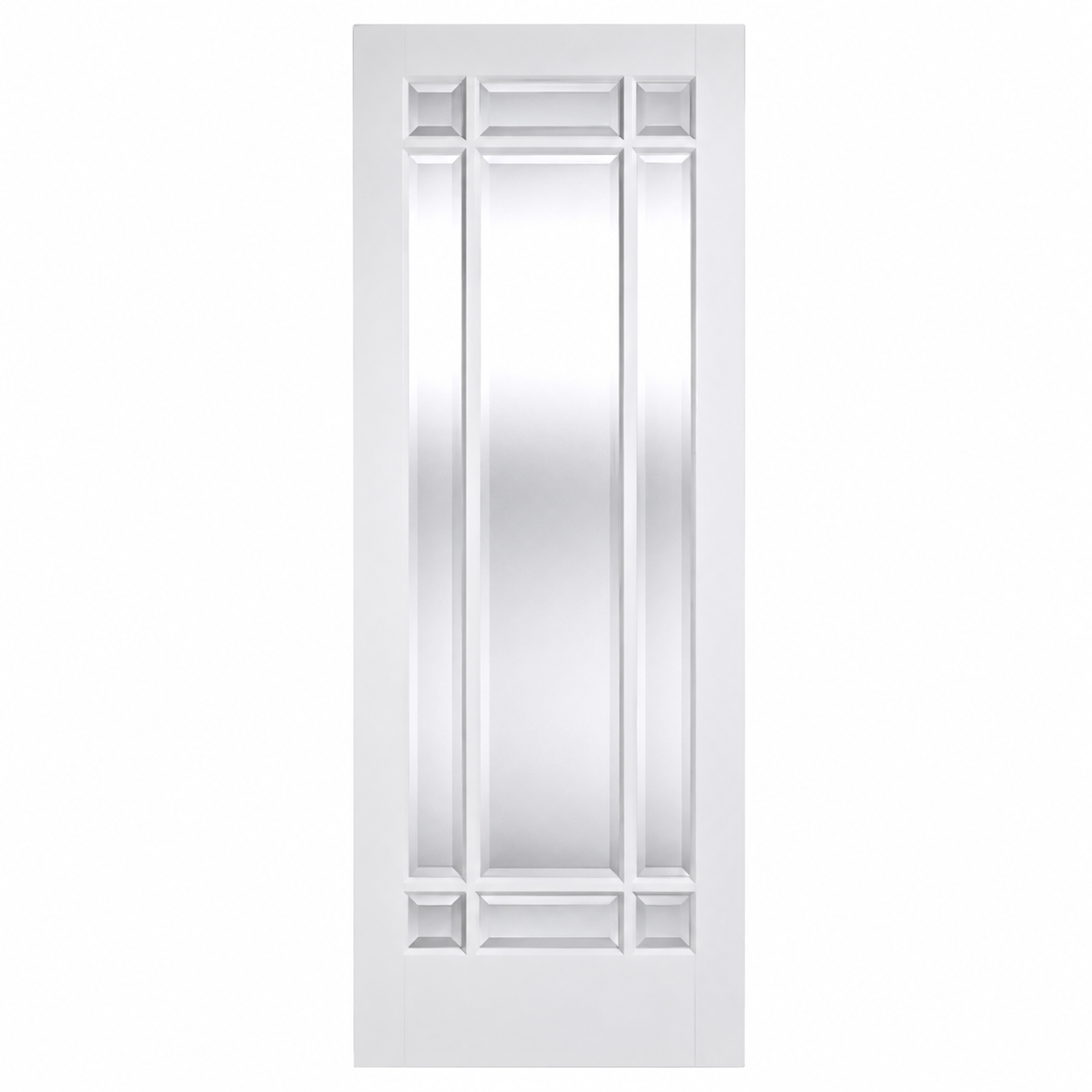 LPD Manhattan White Primed Glazed 9L Solid Engineered Internal Door