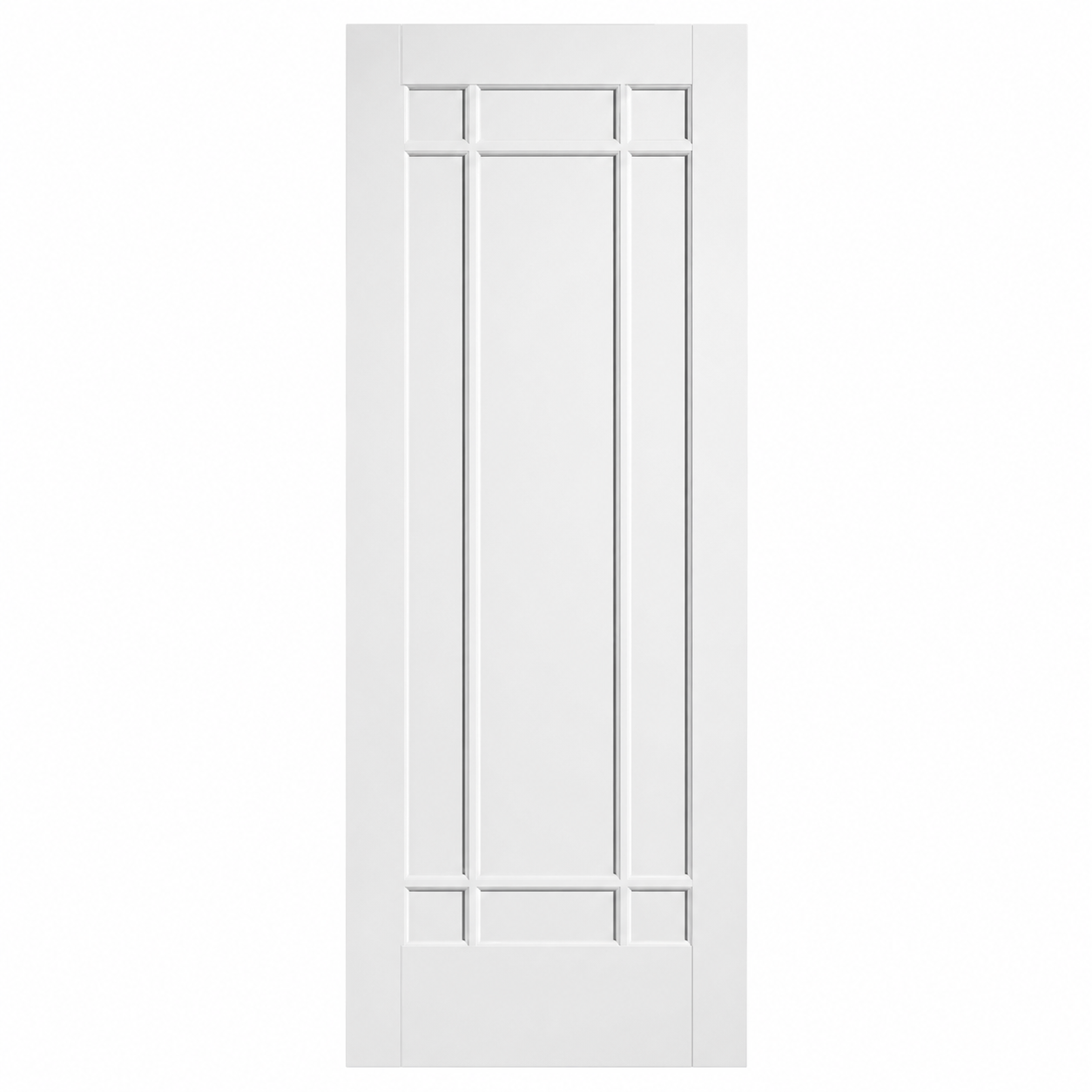 LPD Manhattan White Primed Nine Panel Decorative Beading Solid Engineered Internal Door