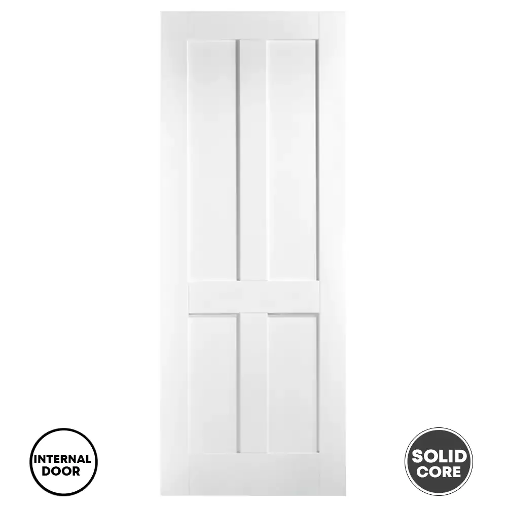LPD White London Internal 4 Panel Door