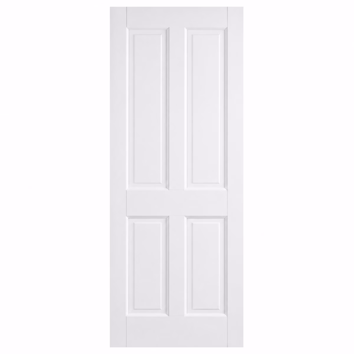 LPD Canterbury White Primed 4P Solid Engineered Internal Door