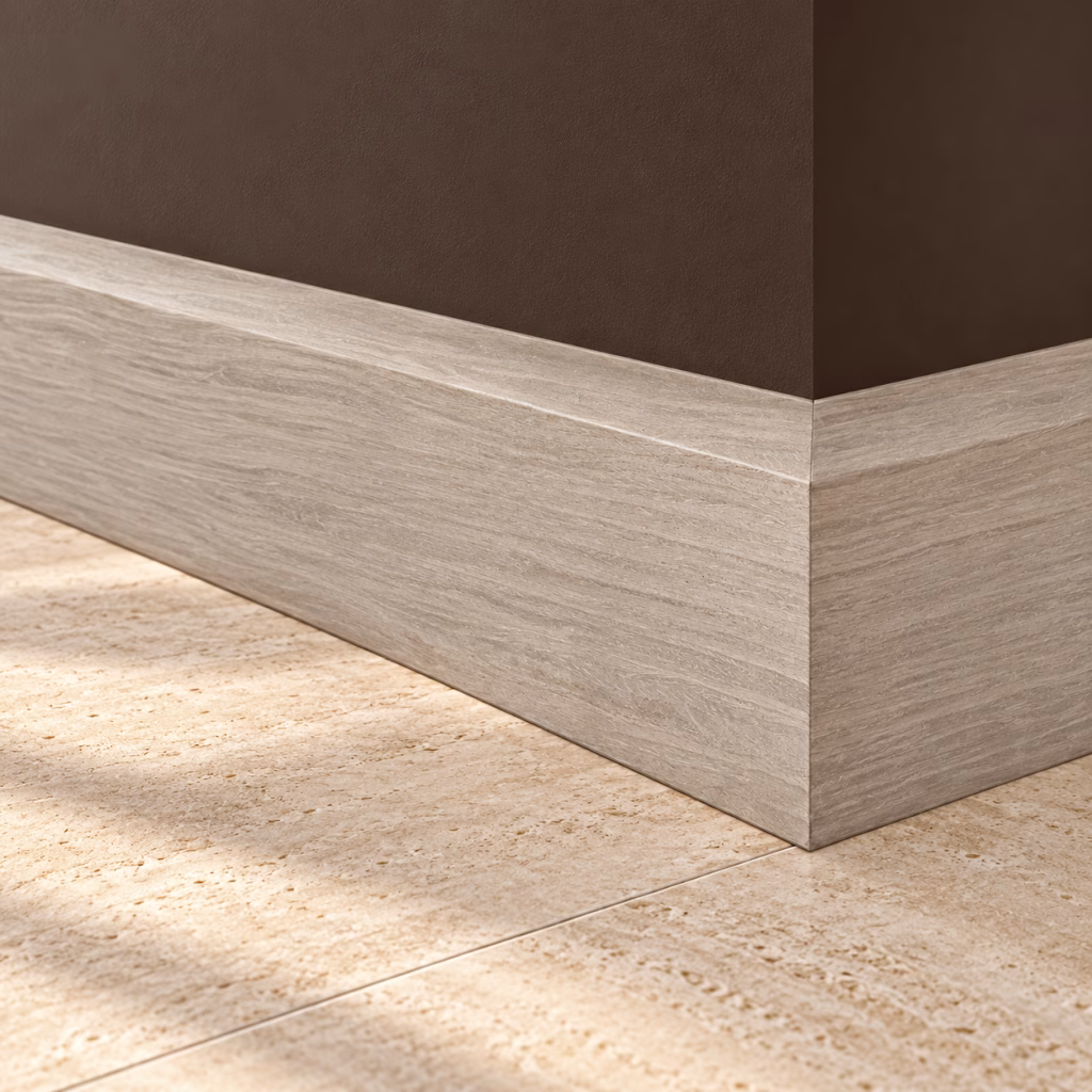 LPD Chamfered Light Grey Pre-Finished Skirting Board