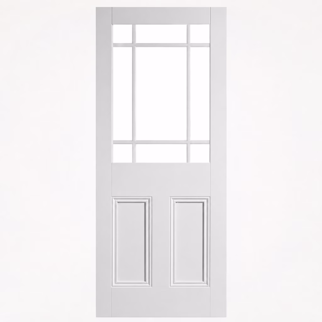 LPD Doors Downham White Primed Unglazed 9 Light Solid Engineered Core Internal Door