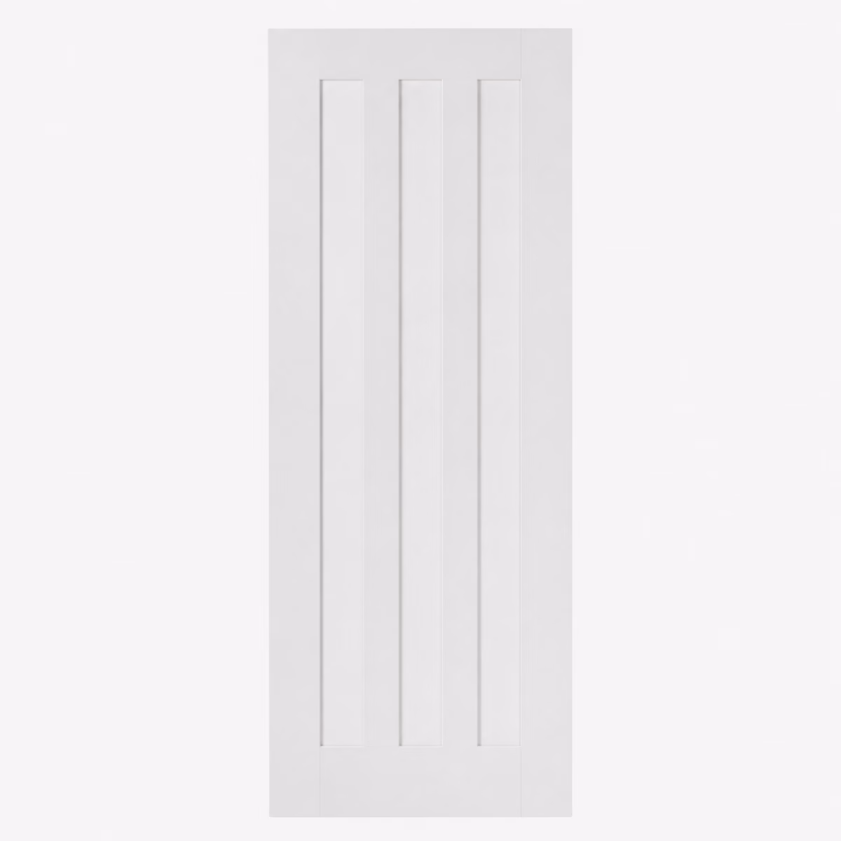 LPD Doors Idaho White Primed 3 Panel Recessed Solid Engineered Core Internal Door
