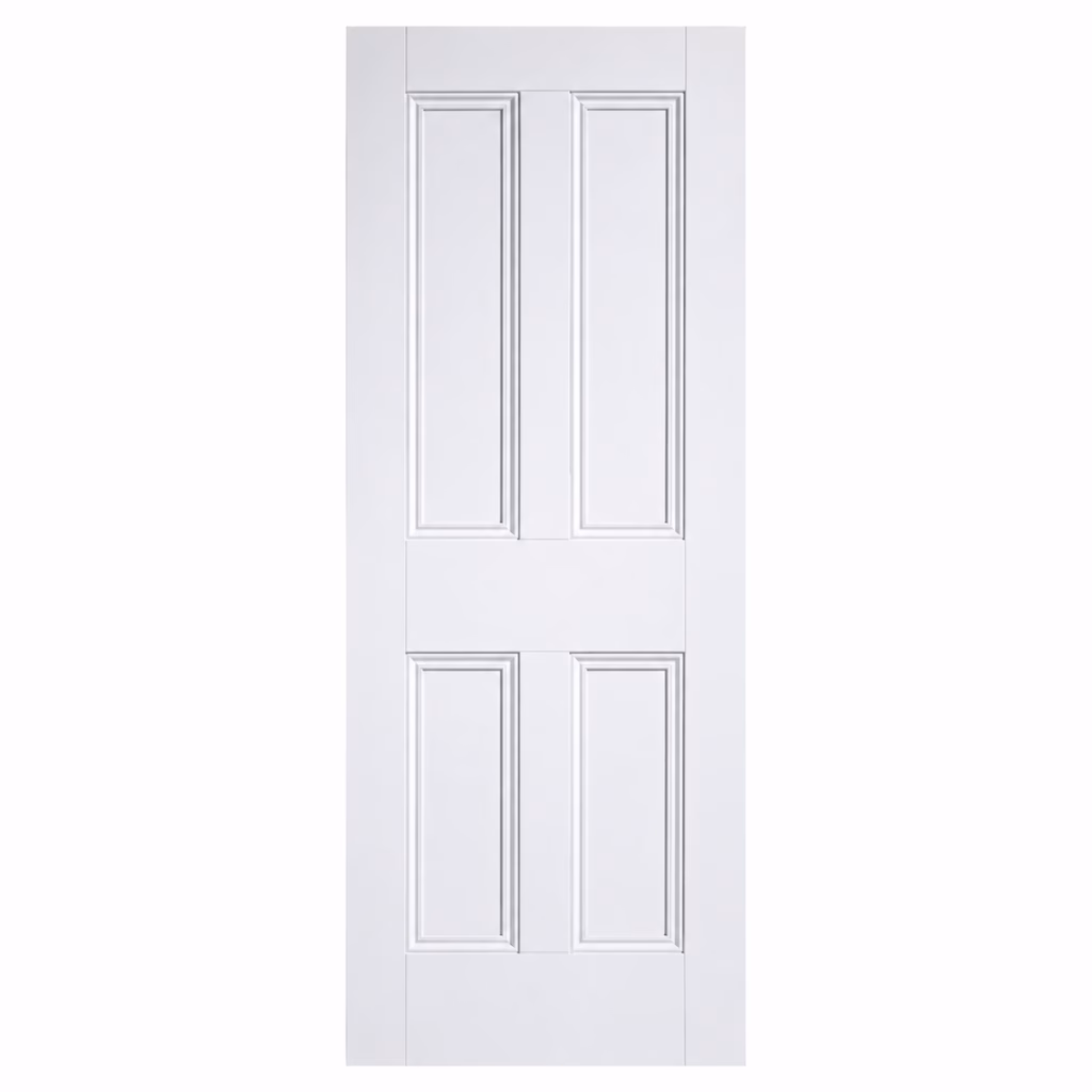 LPD Doors Nostalgia 4P White Primed 4P Panelled Raised Mouldings Solid Engineered Core Internal Door