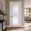 LPD Eindhoven White Primed Glazed 1L Solid Engineered Internal Door lifestyle