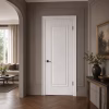 LPD Eindhoven White Primed Plus One Large Panel Decorative Beading Solid Engineered Internal Door lifestyle