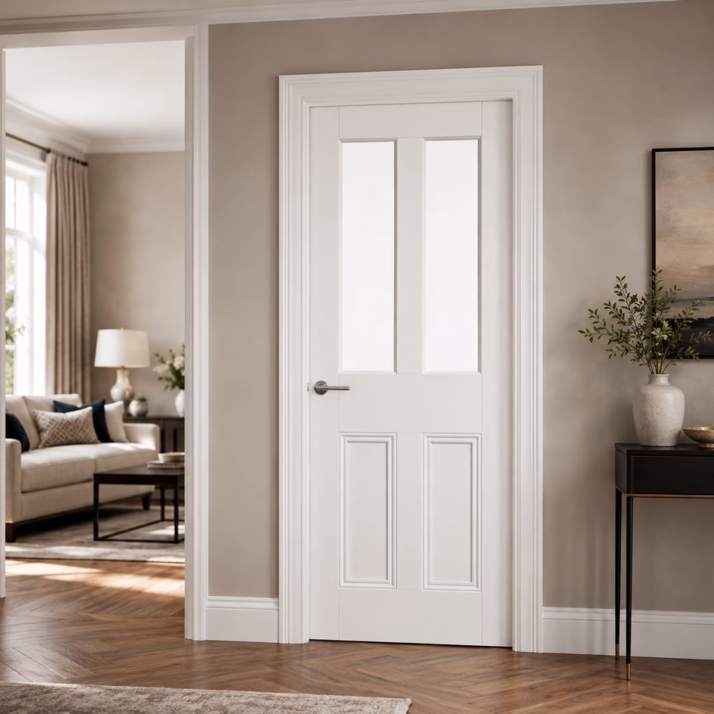 LPD Malton White Unglazed 2L Solid Engineered Primed Internal Door lifestyle