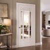 LPD Manhattan White Primed Glazed 9L Solid Engineered Internal Door