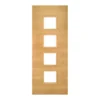 Deanta Augusta Prefinished Oak Glazed Fire Door FD30
