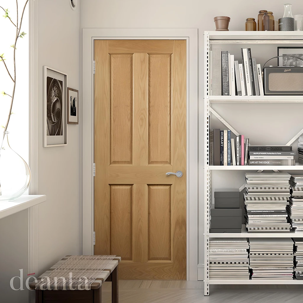 Deanta Bury Prefinished Oak Fire Door FD30 Lifestyle