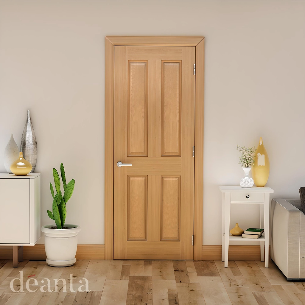 Deanta Bury Prefinished Oak Fire Door FD30 high lifestyle