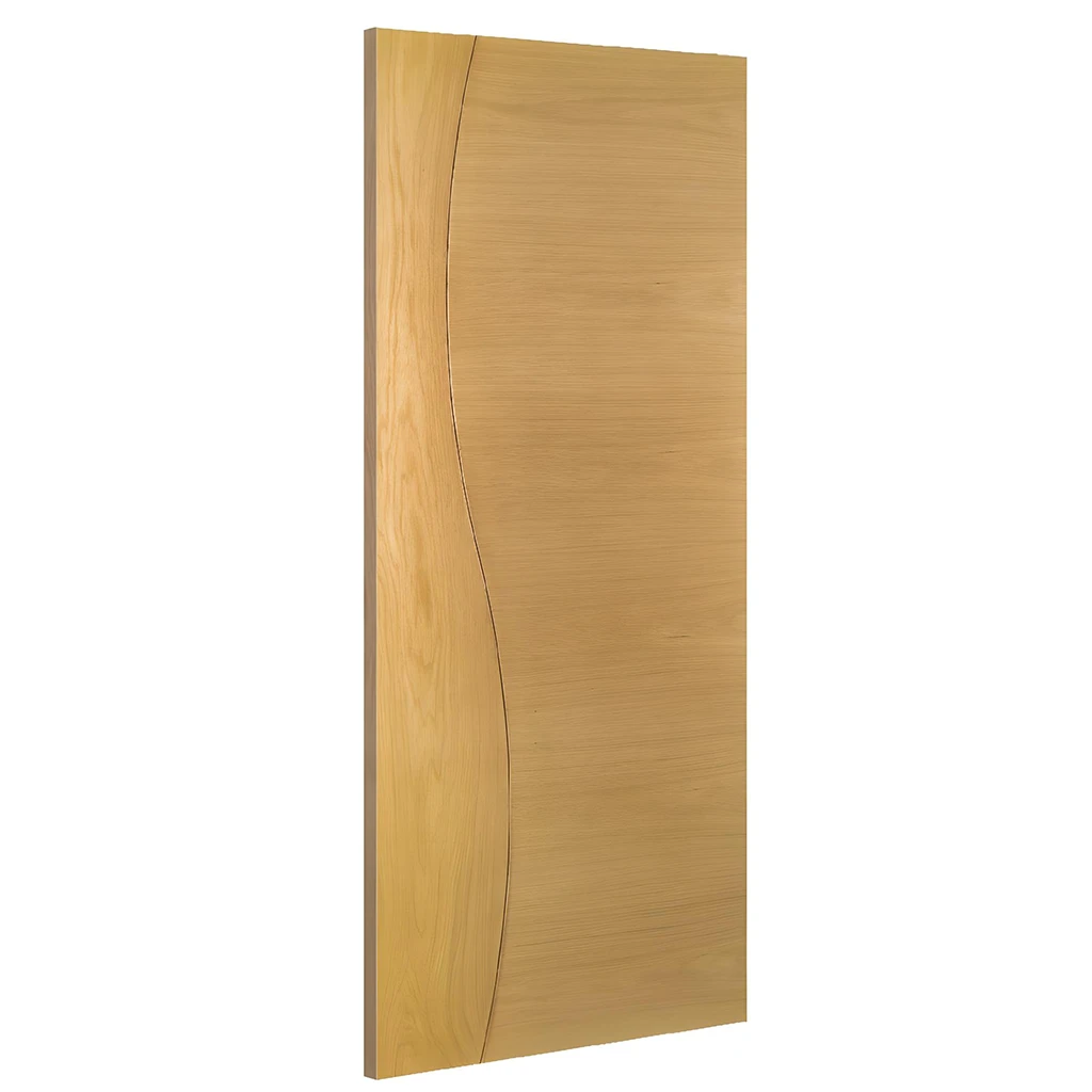 Deanta Cadiz Prefinished Oak Fire Door FD30 Angled