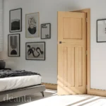 Deanta Cambridge Unfinished Oak Fire Door FD30 Lifestyle