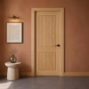 Deanta Ely Prefinished Oak 2 Panel Fire Door FD30 lifestyle
