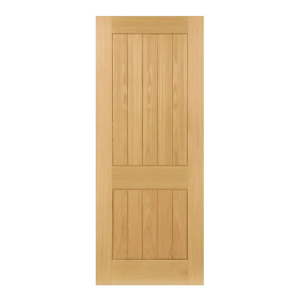 Deanta Ely Prefinished Oak 2 Panel Fire Door FD30
