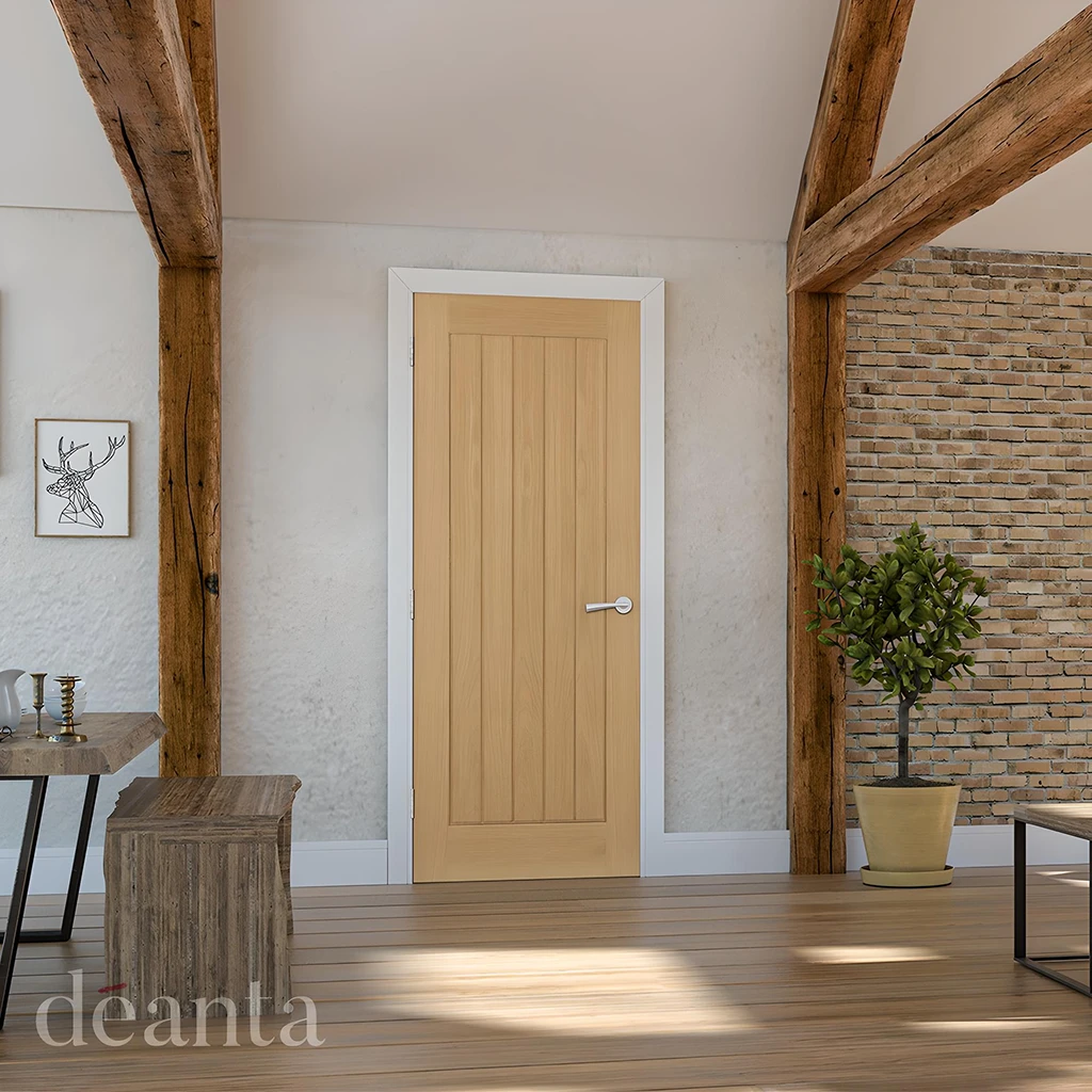 Deanta Ely Prefinished Oak Fire Door FD30 Lifestyle