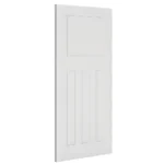 Deanta Cambridge White Primed Fire DoorF D30 Angled