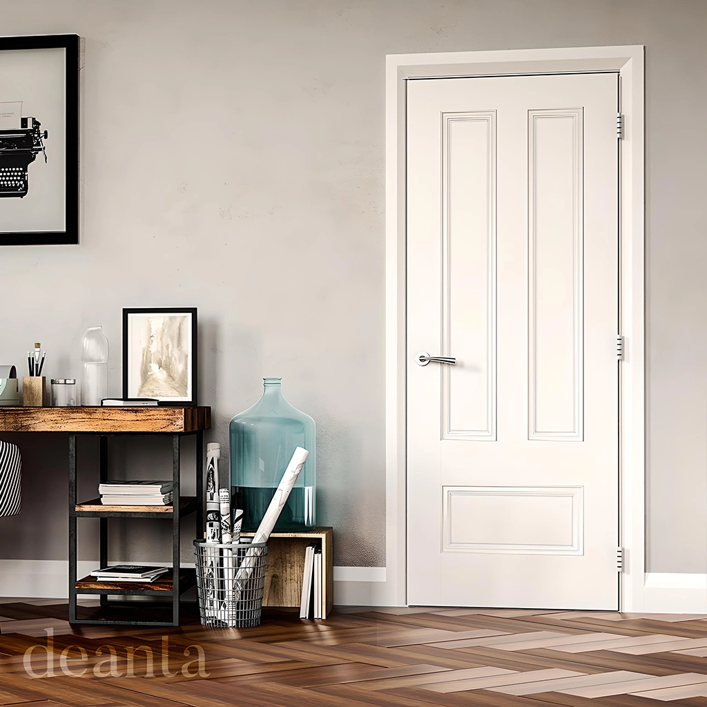 Deanta Canterbury White Primed Fire Door FD30 Lifestyle