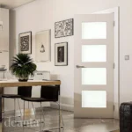 Deanta Coventry White Primed Glazed Fire Door FD30 Lifestyle1