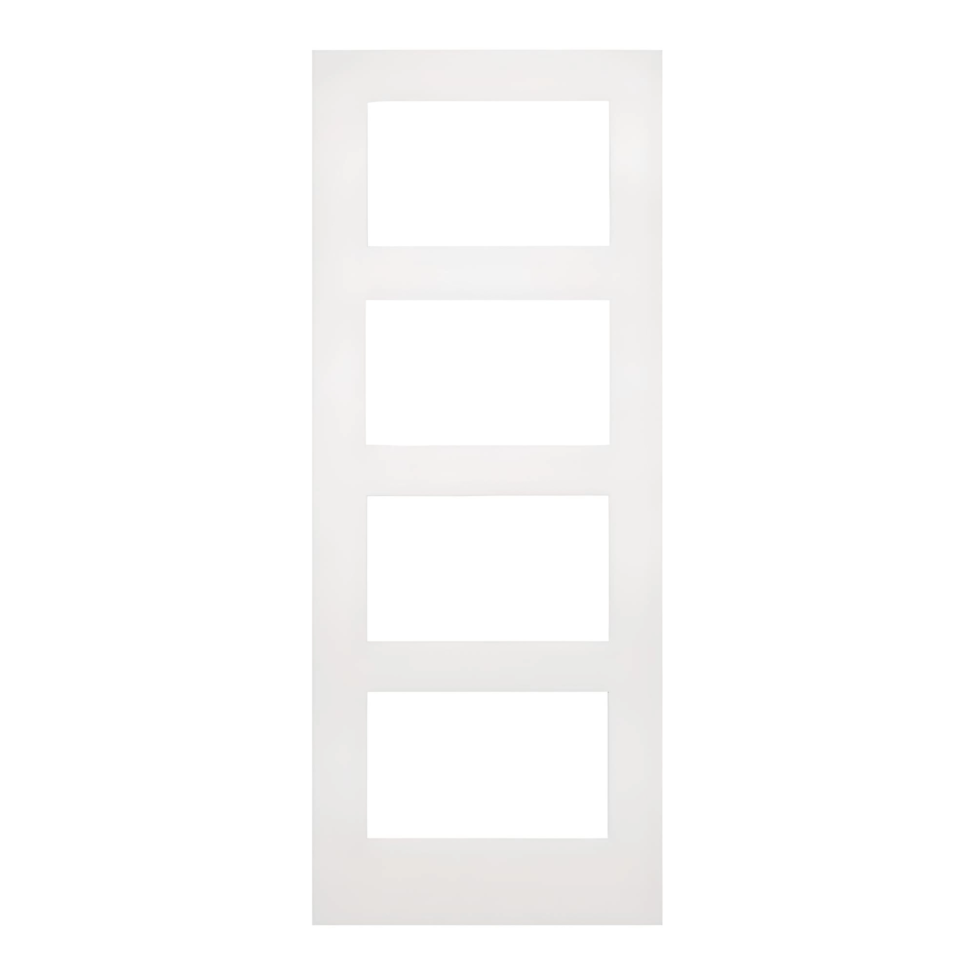 Deanta Coventry White Primed Glazed Fire Door FD30