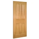Deanta Kingston Unfinished Oak Fire Door FD30 Angled
