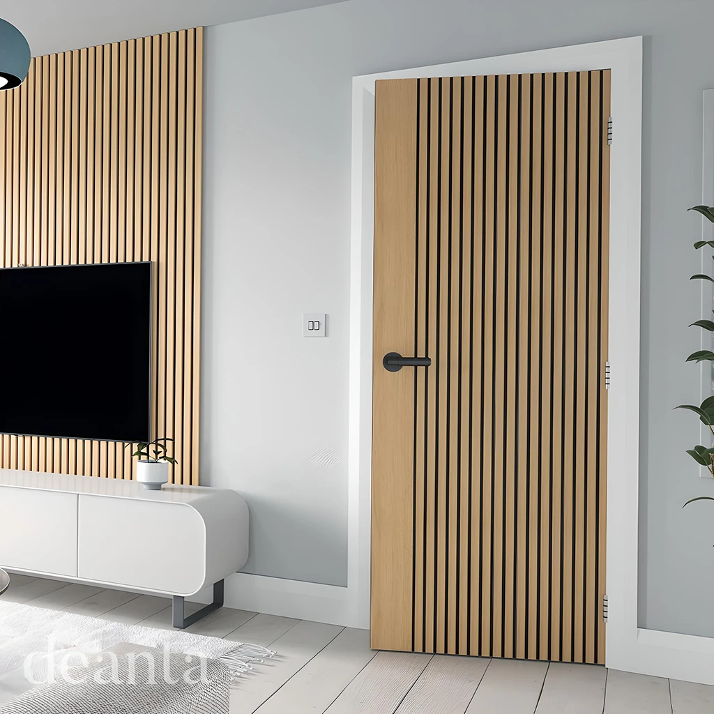 Deanta Malmo Prefinished Oak Fire Door FD30 Lifestyle