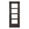 Deanta Montreal Dark Grey Pre-Finished Ash Glazed Fire Door FD30