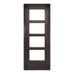 Deanta Montreal Dark Grey Pre-Finished Ash Glazed Fire Door FD30