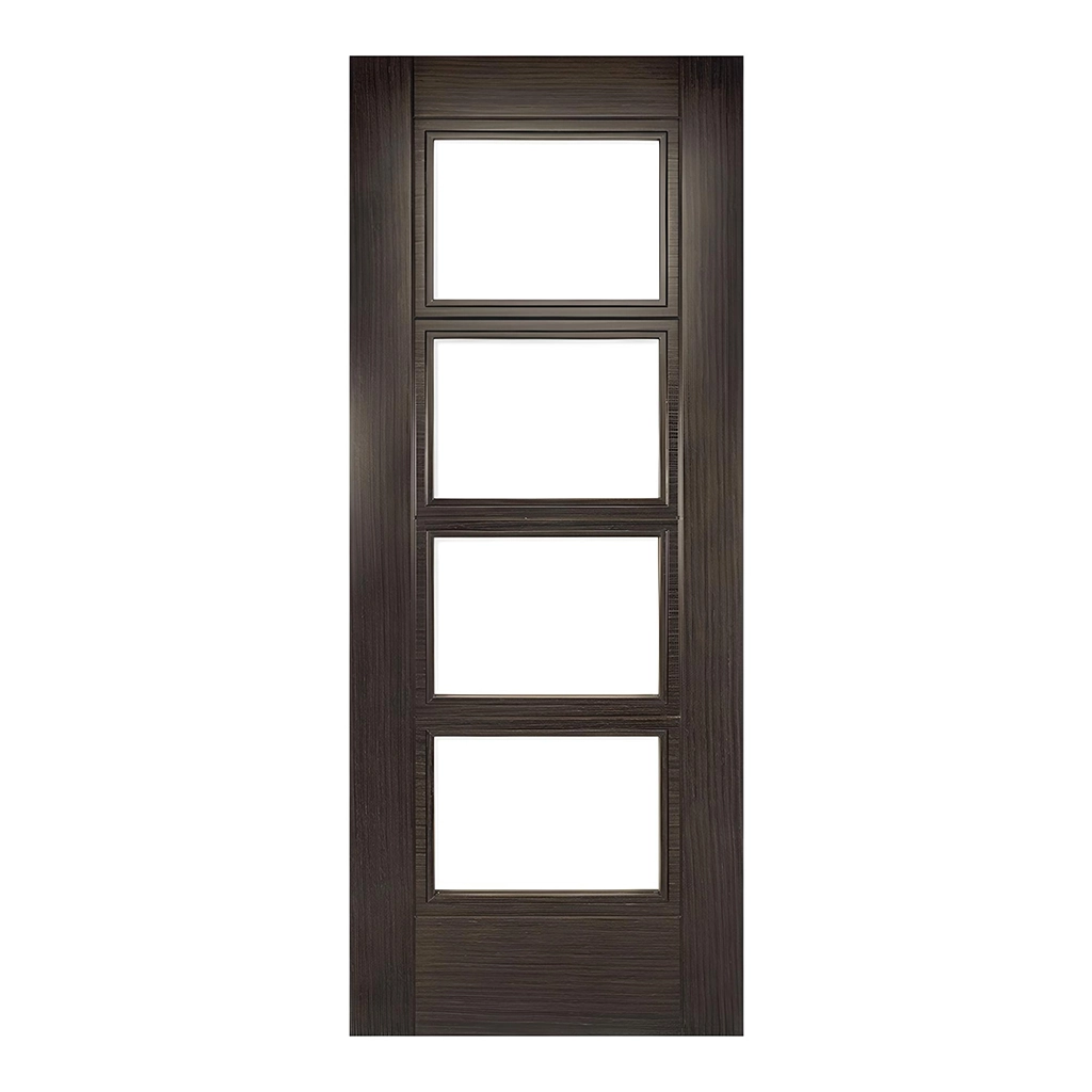 Deanta Montreal Dark Grey Pre-Finished Ash Glazed Fire Door FD30