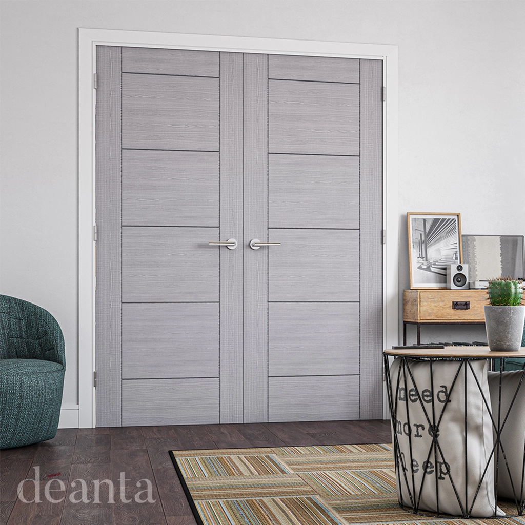Deanta Montreal Light Grey Ash Fire Door FD30