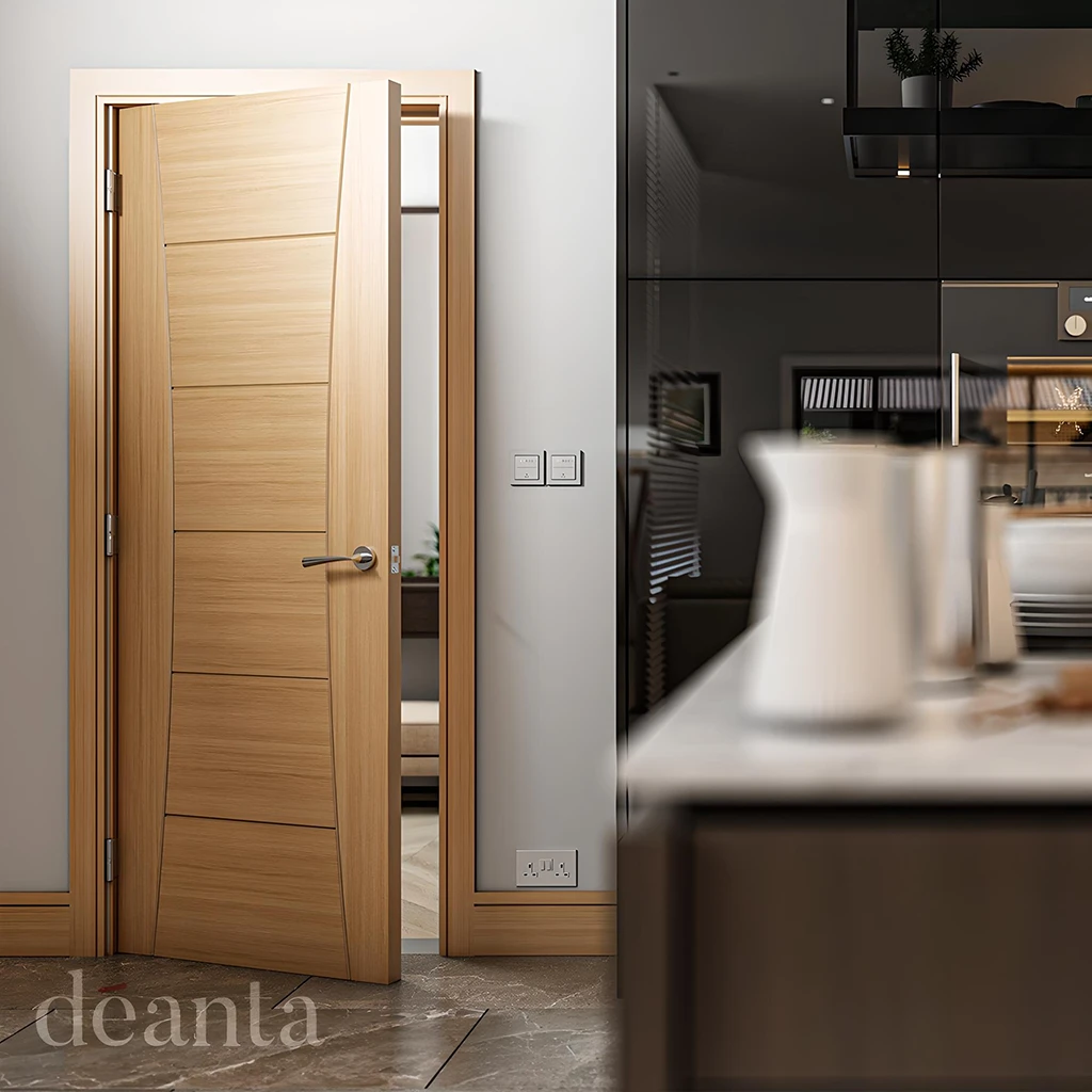 Deanta Pamplona Prefinished Oak Fire Door FD30